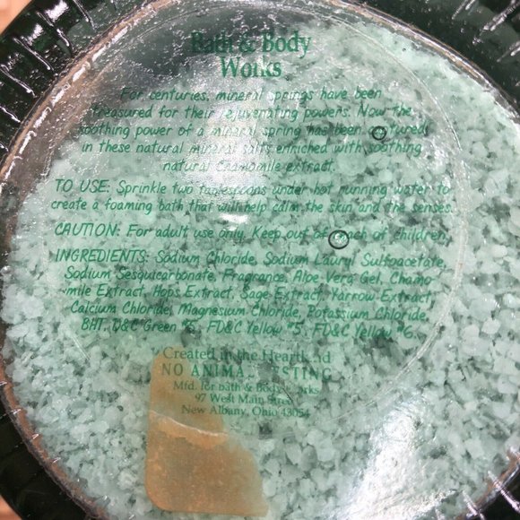 Bath & Body Works Health & Beauty Farm Spa Mineral Bath Soak Salts Rare HTF - Picture 3 of 4